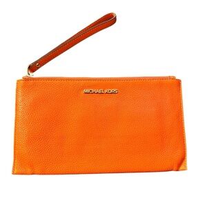 Michael Kors Vibrant Orange Wristlet